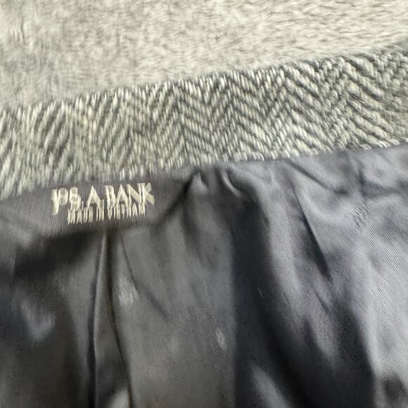 Jos A Bank Wool Herringbone Blazer Sport Coat Mens 42L Padded Shoulders Elbow - Picture 5 of 9